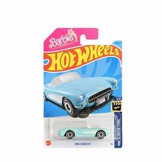 HKK87 Машинка игрушка Hot Wheels металлическая коллекционная 1956 Corvette бирюзовый