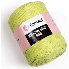 Пряжа YarnArt Macrame cord 5mm светло-салатовый (755), 60%хлопок/40%полиэстер/вискоза, 85м, 500г, 1шт