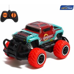 Машинка Джип радиоуправляемый Граффити, работает от батареек, цвет красный Enkara