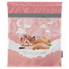 Мешок для обуви 1 отделение schoolформат Cute Fox, 42х34см, для девочек