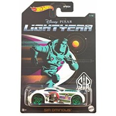 Машинка Hot Wheels тематическая коллекционная оригинал LIGHTYEAR SIR OMINOUS белый HDG79