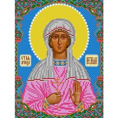Набор для вышивания "Светлица" чешский бисер, икона "Святая Неонилла", 19х24 см