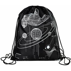 Мешок для обуви(сменка) 320х420мм 1отделение "вселенная", светоотражающие элементы Нет бренда