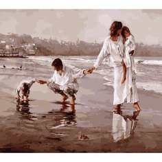 Картина по номерам Дружная семья 40х50 см Hobby Home