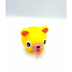 Игрушка мягкая антистресс со звуком желтая Bitroid