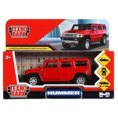 Модель HUM2-12-RD Hummer H2 красный Технопарк в коробке