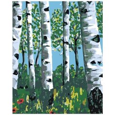 Картина по номерам Русские березки 40х50 см Hobby Home