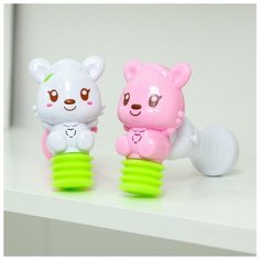 Погремушка «Молоточек Белочка», пищалка, цвет сюрприз Крошка Я