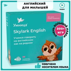 Обучающий набор Умница Английский язык. Skylark English, 24х12 см, бирюзовый