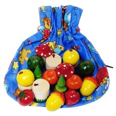 Аксессуары RNToys Волшебный мешочек Лес расписной, голубой