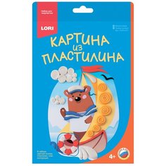 LORI Пз/Пл-011 Картина из пластилина "Мишка моряк"