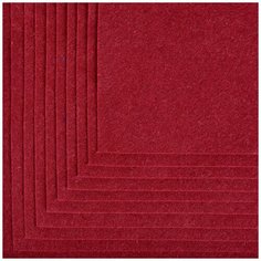 Фетр листовой мягкий IDEAL 1мм 20х30см арт. FLT-S1 уп.10 листов цв.617 бордовый