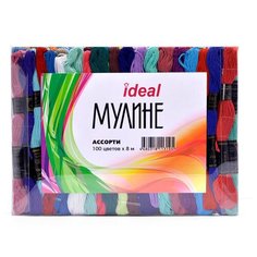 Набор мулине ассорти IDEAL 100 цветов 8 м