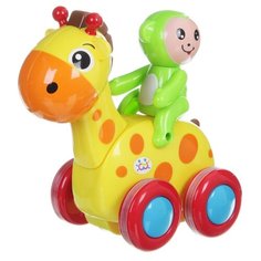Развивающая игрушка "Животные с всадником на колесах", пластик (Н56340) Smart Deer