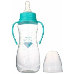 Бутылочка для кормления Mum&Baby "Наше сокровище", детская приталенная, с ручками
