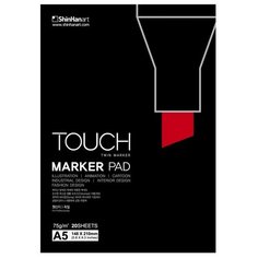 Бумага для графики TOUCH Альбом для маркеров А5 75г/м2 "TOUCH Marker Pad" ShinHan Art, 20 листов