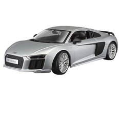 Машинка Maisto Audi R8 V10 Plus (36213) 1:18, 33 см, серебристый