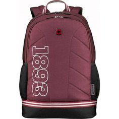 Школьный рюкзак WENGER 611668 Collegiate Quadma, красный, полиэстер, 33х17х43 см, 22 л