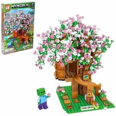 Конструктор Майнкрафт My World "Цветочный дом" 661 деталей Leduo
