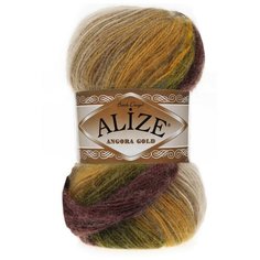 Пряжа "Angora Gold Batik" 20% шерсть, 80% акрил 550м/100гр (5850) (2 шт) Alize