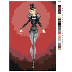 Картина по номерам Y-696 "Девушка кукловод" 80x120 Brushes Paints