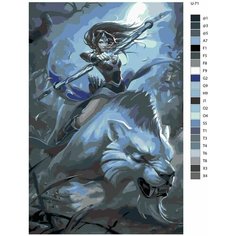 Картина по номерам U-71 "Игра Dota. Мирана", 70x110 см Brushes Paints