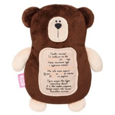 Мягкая игрушка 3 в 1 Мишка с метрикой, с вишнёвыми косточками, 19,5 см Нет бренда