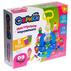 Пластилин ЭВРИКИ Мастерская мороженого, 5168006 5 цв.
