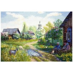 Набор для вышивания Деревушка 35 х 25 см* марья искусница 02.010.25