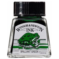 Тушь Winsor&Newton, 14 мл, блестящий зеленый