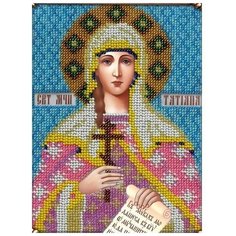 Набор вышивки бисером "Святая Татьяна", 14x19 см, Вышиваем бисером
