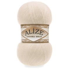 Пряжа Alize Angora Gold, 20 % шерсть, 80 % акрил, 100 г, 550 м, 1 шт., 067 молочно-бежевый