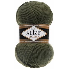 Пряжа Alize LanaGold (29 хаки) 5 шт.