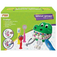 Набор для лепки "Зубастый крокодил", тесто 250г, аксессуары Color Puppy