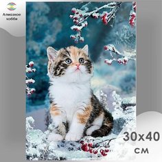 Картина стразами Пушистое счастье Алмазное хобби