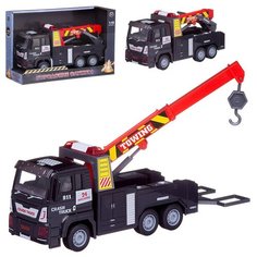 Эвакуатор 1:18, машинка пластмассовая инерционная, со звуковыми и световыми эффектами. Индивидуальна Junfa Toys