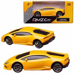 Машинка металлическая Uni-Fortune RMZ City 1:64 LAMBORGHINI HURACAN LP610-4, Цвет Жёлтый 344995S-YL