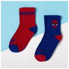 Набор носков "Человек-Паук" 2 пары, красный/синий, 18-20 см Marvel