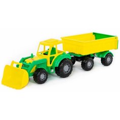 Трактор полесье с прицепом &quotМастер&quot №1 и ковшом, желтый П-35264/желтый