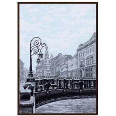 08.023 Набор для вышивания Палитра Итальянский мост. Санкт-Петербург 19х27 см