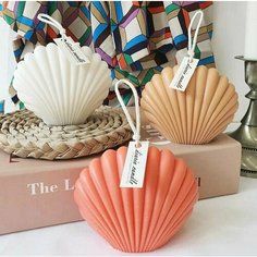 Форма силиконовая ракушка / молд для изготовления свечей Ракушка вес свечи 140 грамм размер L Нет бренда