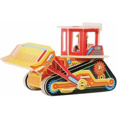 3D Puzzle / 3D пазл трактор - Бульдозер для ручной сборки для детей / Деревянный конструктор Городок Логики