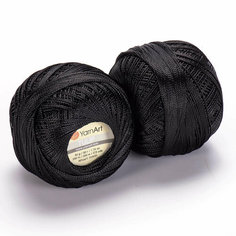 Пряжа YARNART TULIP (YarnArt), черный - 400, 100% микрофибра, 6 мотков, 50 г, 250 м.