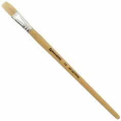 BRAUBERG Кисть brauberg, щетина, плоская, № 12, 200204, 30 шт.