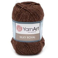 Пряжа YarnArt "Silky Royal", 140 м, 5 мотков по 50 г, цвет: 436 шоколад