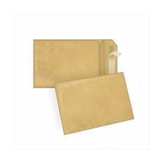 Крафт конверт, С4 (229*324мм), стрип-лента, клапан прямой, (Multipack). Конверты - в упаковке 200 шт. Pack24