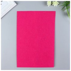 Фетр жесткий 1 мм 20х30 см ярк. розовый микс Noname
