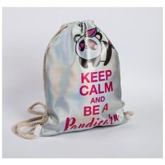 Сумка для обуви "Keep calm and be a Pandicorn", кож. зам голография (1 шт.) Pro Market