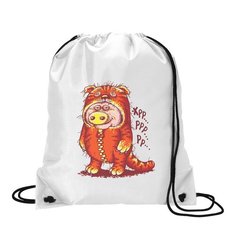 Сумка для обуви CoolPodarok Прикол. Хрюша хрр. ррр.