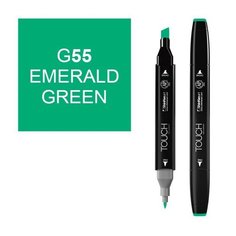 Художественный маркер TOUCH Маркер спиртовой двухсторонний TOUCH ShinHan Art, зеленый изумрудный